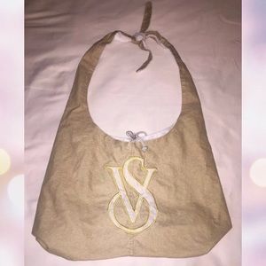 Victorias Secret Shimmer Gold Beach Shoulder Bag